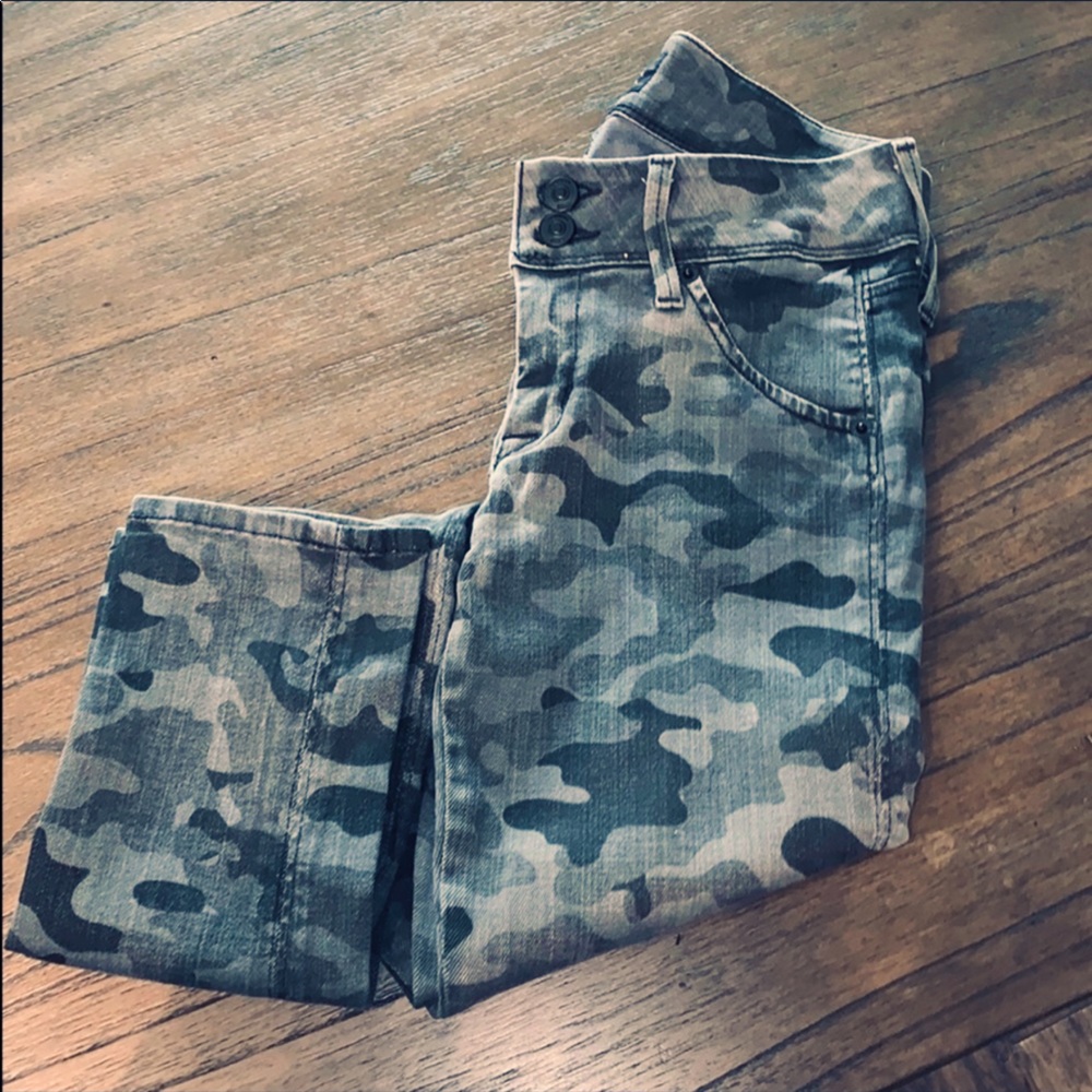 Hudson Gray Army Print Skinny Jeans (26)